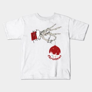 Skeleton Christmas Kids T-Shirt